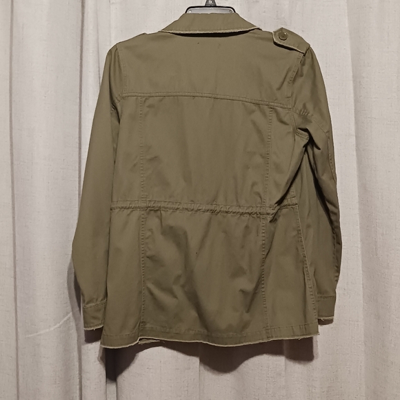 Maurices Embroidered Roses Military Jacket Size Large - Picture 7 of 7